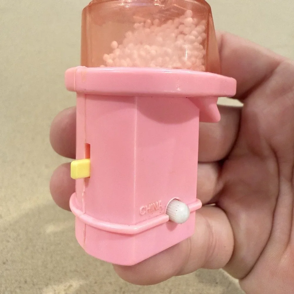 Vintage Barbie Popcorn Machine Toy Accessory‎ Pink Wind Up Mattel 90s